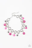 Fiercely Fancy Pink Necklace and Bracelet Set
