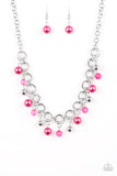 Fiercely Fancy Pink Necklace and Bracelet Set