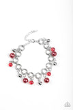 Fiercely Fancy Red Necklace and Bracelet Set