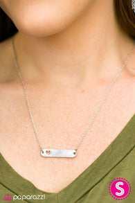 Fill Your Heart With Love - Silver Necklace-Paparazzi Accessories-ShelleysPaparazzi.com