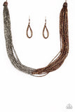 Flashy Fashion Copper Necklace-ShelleysBling.com-ShelleysPaparazzi.com