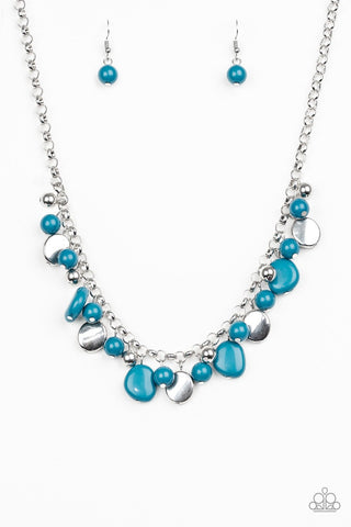 Flirtatiously Florida Blue Necklace-ShelleysBling.com-ShelleysPaparazzi.com