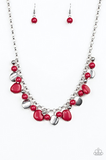 Flirtatiously Florida Red Necklace