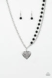 Forever in My Heart Black Necklace-ShelleysBling.com-ShelleysPaparazzi.com