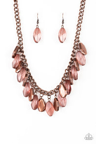 Fringe Fabulous Copper Necklace-ShelleysBling.com-ShelleysPaparazzi.com