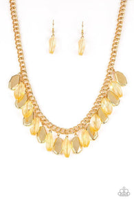 Fringe Fabulous Gold Necklace-ShelleysBling.com-ShelleysPaparazzi.com