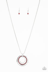 Gather Around Gorgeous Red Necklace
