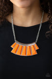 Glamour Goddess Orange Necklace