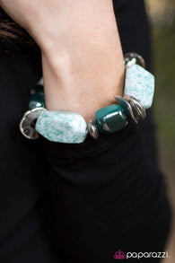 Glaze of Glory Blue Bracelet-ShelleysBling.com-ShelleysPaparazzi.com