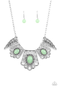 Glimmering Groves - Green Necklace