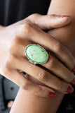Glittery With Envy - Green Ring