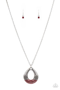 Glitz and Grind Red Necklace