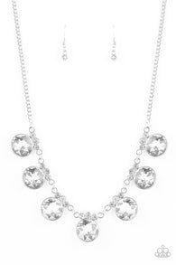 Glow-Getter-Glamour White Necklace