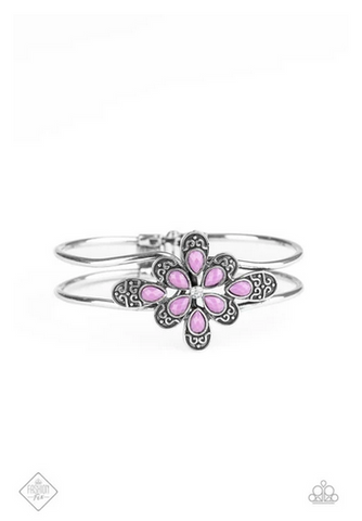 Go With the Florals Purple Bracelet