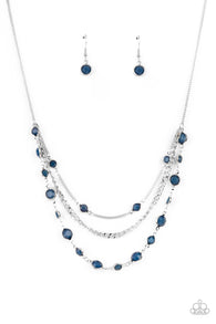 Goddess Getaway Blue Necklace and Bracelet Set