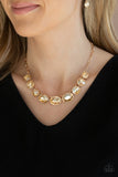Gorgeously Glacial - Gold Necklace