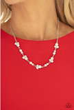 Gorgeously Glistening White Necklace