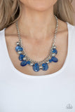 Gossip Glam Blue Necklace