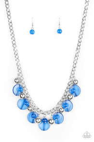 Gossip Glam Blue Necklace