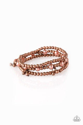 Grandiose Slam Copper Bracelet-ShelleysBling.com-ShelleysPaparazzi.com