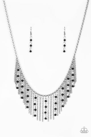 Harlem Hideaway Black Necklace-ShelleysBling.com-ShelleysPaparazzi.com