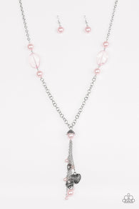Heart-Stopping Harmony Pink Necklace-ShelleysBling.com-ShelleysPaparazzi.com