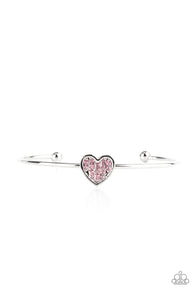 Heart of Ice - Pink Cuff Bracelet