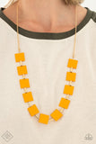 Hello, Material Girl - Orange Necklace