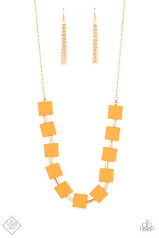 Hello, Material Girl - Orange Necklace