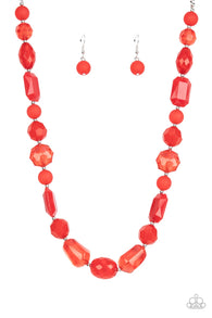 Here Today, GONDOLA Tomorrow - Red Necklace