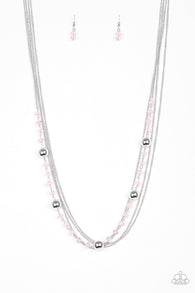 High Standards Pink Necklace-ShelleysBling.com-ShelleysPaparazzi.com