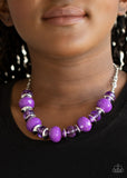 Hollywood Gossip Purple Necklace