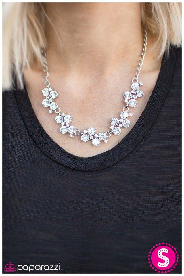 Scratched Shimmer White Necklace – Love Life Accessories