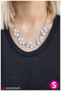 Hollywood Hills White Necklace-Paparazzi Accessories-ShelleysPaparazzi.com
