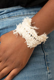 Homespun Hardware - White Bracelet