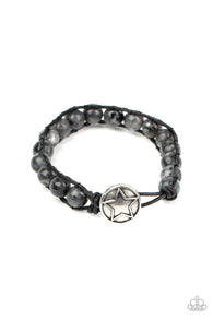 Homespun Stones  - Black Bracelet