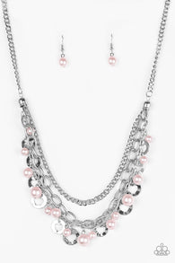 Hoppin Hearts Pink Necklace-ShelleysBling.com-ShelleysPaparazzi.com