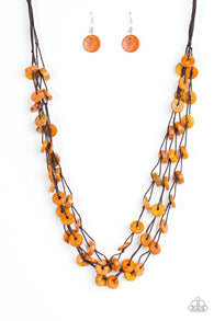Hoppin Honolulu Orange Necklace
