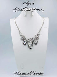 Hypnotic Twinkle White Necklace Life of the Party April 2022