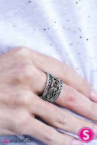 I Feel REFINED - Blue Ring-Paparazzi Accessories-ShelleysPaparazzi.com