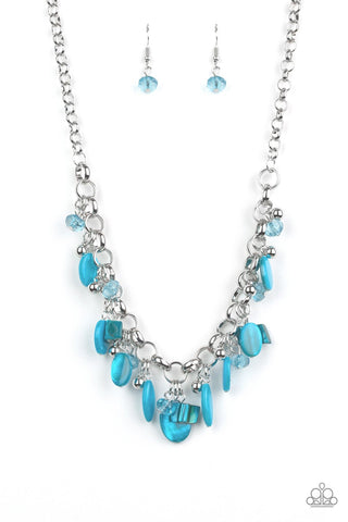 I Want To Sea The World Blue Necklace and Bracelet Set