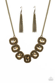 Iced Iron - Brass Necklace