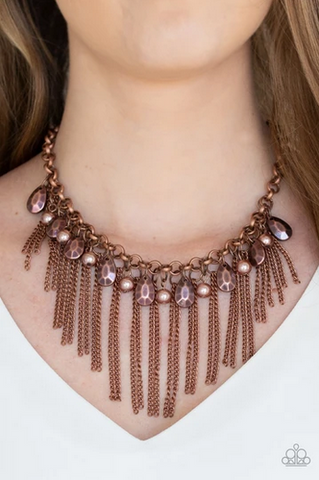 Industrial Intensity Copper Necklace