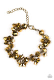 Instant Stardom Brass Necklace and Bracelet Set-ShelleysBling.com-ShelleysPaparazzi.com