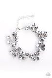 Instant Stardom Silver Necklace and Bracelet Set-ShelleysBling.com-ShelleysPaparazzi.com