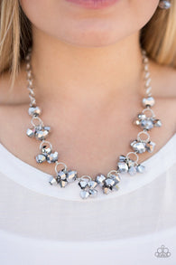 Instant Stardom Silver Necklace and Bracelet Set