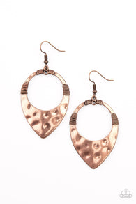 Instinctively Industrial Copper Earrings
