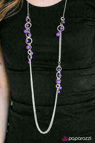 Its Summer Somewhere - Purple Necklace-Paparazzi Accessories-ShelleysPaparazzi.com