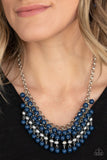 Jubilant Jingle Blue Necklace