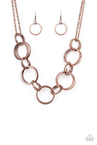 Jump Into the Ring Copper Necklace